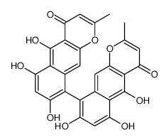 (aR)-5,5',6,6',8,8'-Hexahydroxy-2,2'-dimethyl-9,9'-bi[4H-naphtho[2,3-b]pyran]-4,4'-dione结构式