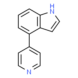 4-(4-pyridinyl)indole结构式