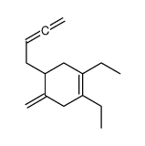 4-buta-2,3-dienyl-1,2-diethyl-5-methylidenecyclohexene Structure