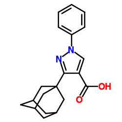 3-(Adamantan-1-yl)-1-phenyl-1H-pyrazole-4-carboxylic acid图片