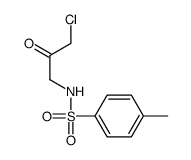 N-(3-chloro-2-oxopropyl)-4-methyl-Benzenesulfonamide结构式