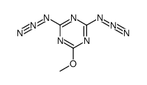 2,4-bis(azido)-6-methoxy-1,3,5-triazine Structure