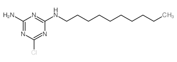 6-chloro-N-decyl-1,3,5-triazine-2,4-diamine structure