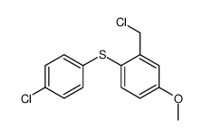 2-(chloromethyl)-1-(4-chlorophenyl)sulfanyl-4-methoxybenzene Structure