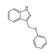 3-[(phenylthio)methyl]-1H-indole结构式