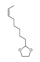 2-[(6Z)-6-Octenyl]-1,3-dioxolane Structure