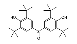 2,6-ditert-butyl-4-(3,5-ditert-butyl-4-hydroxyphenyl)sulfinylphenol Structure