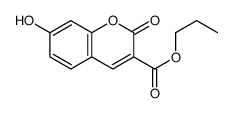 propyl 7-hydroxy-2-oxochromene-3-carboxylate结构式