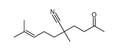 2,6-Dimethyl-2-(3-oxobutyl)-5-heptenenitrile structure