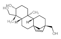 17-Norkaur-15-ene-3,18-diol,13-(hydroxymethyl)-,(3R,4R,8â,13â)-结构式