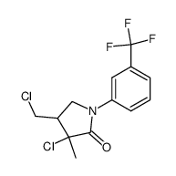 1-m-trifluoromethylphenyl-3-chloro-3-methyl-4-chloromethyl-2-pyrrolidone Structure