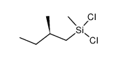 (-)-(R)-sec-Pentyl(methyl)dichlorsilan结构式