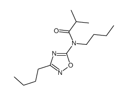 N-butyl-N-(3-butyl-1,2,4-oxadiazol-5-yl)-2-methylpropanamide Structure