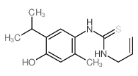 Thiourea,N-[4-hydroxy-2-methyl-5-(1-methylethyl)phenyl]-N'-2-propen-1-yl-结构式