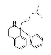 1,2,3,4-Tetrahydro-1-(3-dimethylaminopropyl)-1-phenylisoquinoline结构式