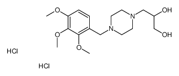 3-[4-[(2,3,4-trimethoxyphenyl)methyl]piperazin-1-yl]propane-1,2-diol,dihydrochloride Structure