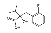 2-(2-fluorobenzyl)-2-hydroxy-3-methylbutanoic acid Structure