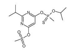 Methanesulfonic acid 6-(isopropoxy-methyl-phosphinothioyloxy)-2-isopropyl-pyrimidin-4-yl ester Structure