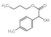 butyl 2-hydroxy-2-(4-methylphenyl)acetate结构式