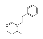 N-sec-Butyl-N-phenethylacetamide structure