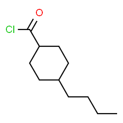 Cyclohexanecarbonyl chloride, 4-butyl- (9CI) Structure