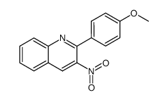 2-(4-methoxyphenyl)-3-nitroquinoline结构式