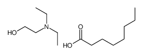 octanoic acid, compound with 2-(diethylamino)ethanol (1:1) structure