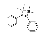 1,1,2,2-tetramethyl-3,4-diphenyl-1,2-disilacyclobut-3-ene结构式