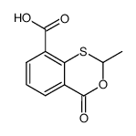 2-Methyl-4-oxo-4H-3,1-benzoxathiin-8-carbonsaeure Structure