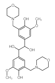 1,2-Bis(4-hydroxy-3-methoxy-5-(4-morpholinylmethyl)phenyl)-1,2-ethanediol结构式