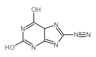 1H-Purine-8-diazonium, 2,3,6,9-tetrahydro-2,6-dioxo-, inner salt结构式