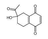 6-acetyl-6-hydroxy-5,6,7,8-tetrahydronaphthalene-1,4-dione结构式