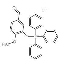 Phosphonium,[(5-formyl-2-methoxyphenyl)methyl]triphenyl-, chloride (1:1)结构式