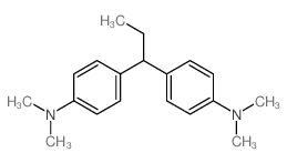 4-[1-(4-dimethylaminophenyl)propyl]-N,N-dimethyl-aniline structure