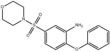 Benzenamine, 5-(4-morpholinylsulfonyl)-2-phenoxy- Structure