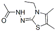 Acetic acid, (3-ethyl-4,5-dimethyl-2(3H)-thiazolylidene)hydrazide (9CI)结构式