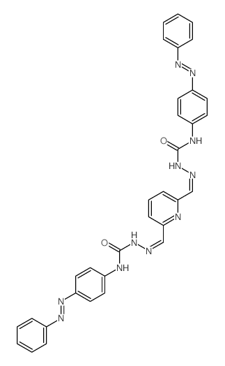 Hydrazinecarboxamide,2,2'-(2,6-pyridinediyldimethylidyne)bis[N-[4-(phenylazo)phenyl]- (9CI) picture