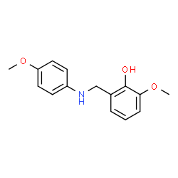 2-METHOXY-6-[(4-METHOXYANILINO)METHYL]BENZENOL Structure