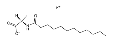 potassium N-dodecanoyl-l-alaninate Structure