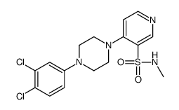 N-Methyl-4-[4-(3,4-dichlorophenyl)piperazin-1-yl]pyridine-3-sulfonamide结构式