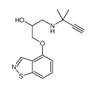 1-(2-methylbut-3-yn-2-ylamino)-3-(9-thia-8-azabicyclo[4.3.0]nona-1,3,5 ,7-tetraen-5-yloxy)propan-2-ol Structure