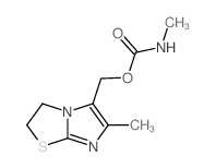 (3-methyl-6-thia-1,4-diazabicyclo[3.3.0]octa-2,4-dien-2-yl)methyl N-methylcarbamate结构式