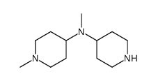 4-Piperidinamine,N,1-dimethyl-N-4-piperidinyl-(9CI) Structure