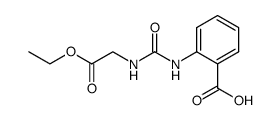 2-(3-ethoxycarbonylmethylureido)benzoic acid结构式