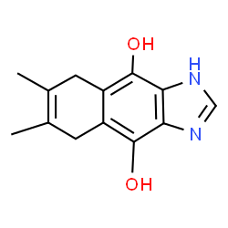 1H-Naphth[2,3-d]imidazole-4,9-diol,5,8-dihydro-6,7-dimethyl-(8CI)结构式