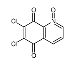 6,7-dichloro-1-oxidoquinolin-1-ium-5,8-dione结构式