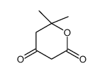 6,6-dimethyloxane-2,4-dione Structure