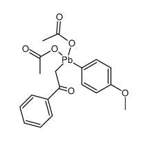 (p-methoxyphenyl)phenacyllead diacetate结构式