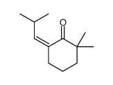 2,2-dimethyl-6-(2-methylpropylidene)cyclohexan-1-one结构式