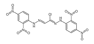 N'-(2,4-dinitro-phenyl)-2-(2,4-dinitro-phenylhydrazono)-acetohydrazonoyl chloride结构式